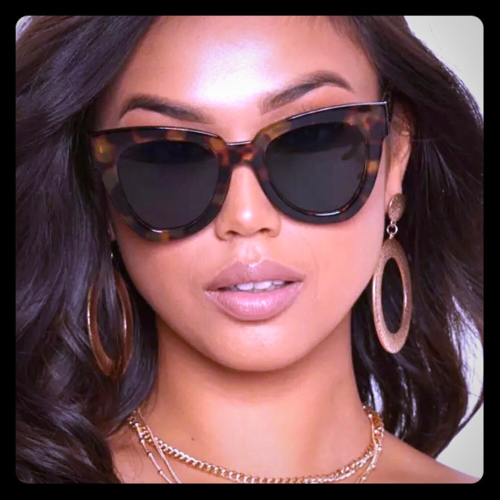 Retro Leopard Print Cat Eye Sunglasses